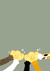 Lucky Cat Hands..brown