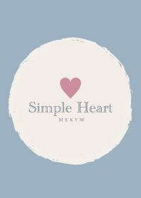 Simple Heart Blue 7 -MEKYM-