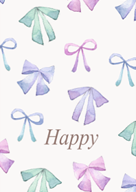 Adult cute watercolor ribbon16