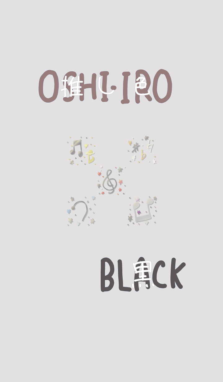 I found my OSHI-IRO , Black-63