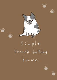 簡單的 法國鬥牛犬 棕色的