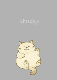 Chubby Cat2 on white