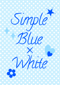 Simple Blue x White