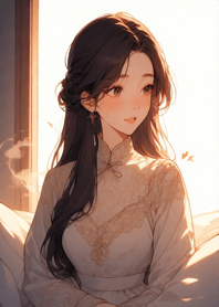 Comfortable sunny day - cute girl db8D