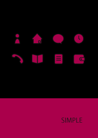 Adult Simple / Black Rose Red g