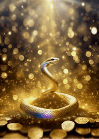 PPWP* Total luck UP! Golden snake (d031)