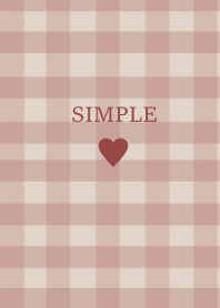 SIMPLE HEART:) check brownred