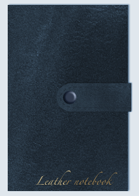來自日本的藍色皮革筆記本