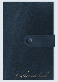 A blue leather notebook from Japan