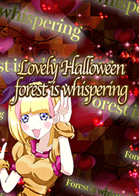 Lovely Halloween forest is whispering