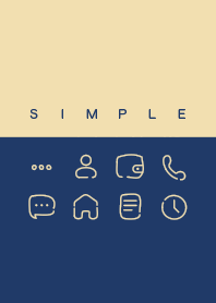 SIMPLE (Blue and Beige)