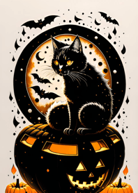 halloween cat C86073