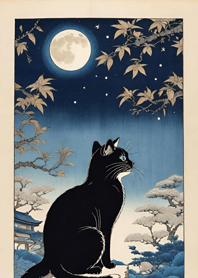 月の下の猫 cFdA02
