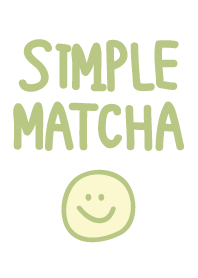 Simple design of a giant matcha color