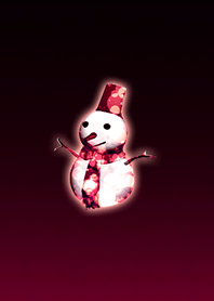 Snowman Pink Red @ Winter Feature