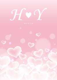 Initial -H&Y- Heart cloud