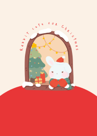 Rabbit cute for Christmas