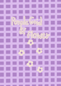 Purple grid flowers