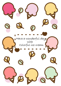 Mini pastel ice cream