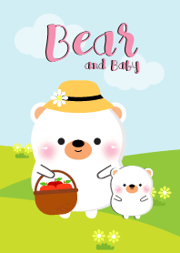 หมีขาวและเบบี้ที่รัก