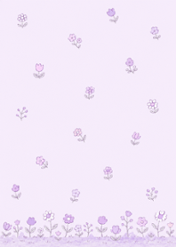 Small floral flowers nd purple