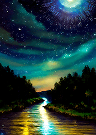 Beautiful starry night view#2165