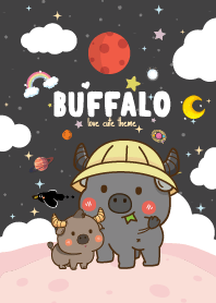 ควายน้อย ตัวกลม คาวาอิ สีดำ