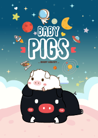 Baby Pig Galaxy Night