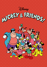 Mickey And Friends Happy Retro Line Theme Line Store