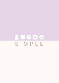 SIMPLE(purple beige/ivory)V.2