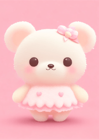 Pink fat bear cub