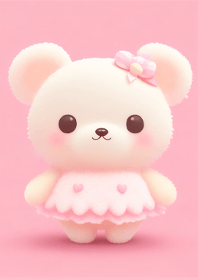 ลูกหมีตัวอ้วนสีชมพู