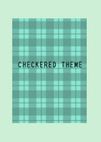 MINT GREEN CHECKERED THEME-LIGHT MINT