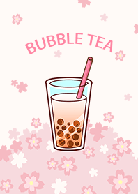 春天來了-珍珠奶茶與櫻花