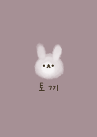 After all I like Korea. A fluffy rabbit.