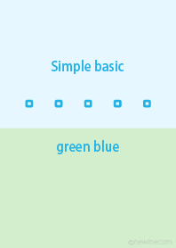 Simple basic green blue