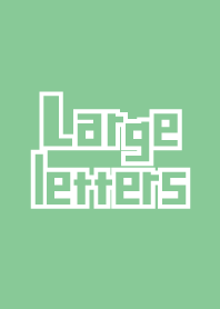 Large letters Green