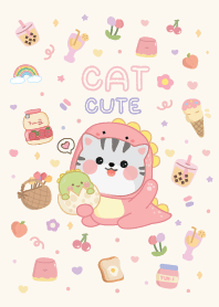 แมวน้อยน่ารัก สีชมพู :)