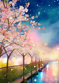 美しい夜桜の着せかえ#726