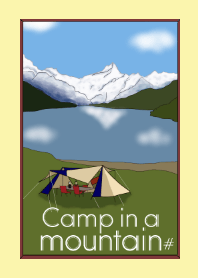 Camp in a mountain#