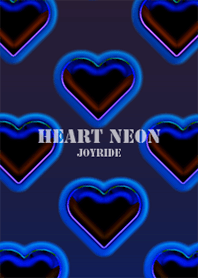 Heart Neon Blue-Black