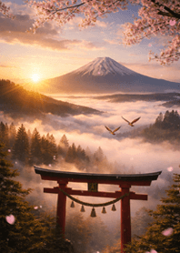 厄を祓い、運を開く｜富士と鳥居#7