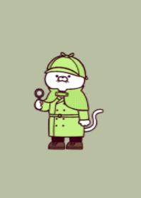 Detective cat.(dusty colors04)