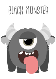 Cute black monster