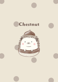 Hedgehog and Chestnut -beige- dot