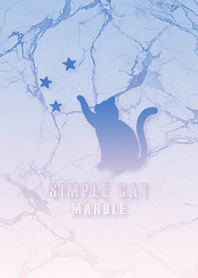 simple Cat Star Marble Gradient blue2
