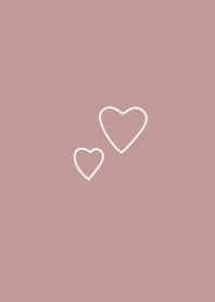 Dull pink and heart. Loose.