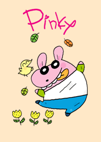Pinky dog happy