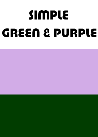 Simple green & purple.