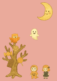 Halloween Festival02 on pink & blue